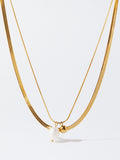 Collar De Acero Inoxidable Dorado