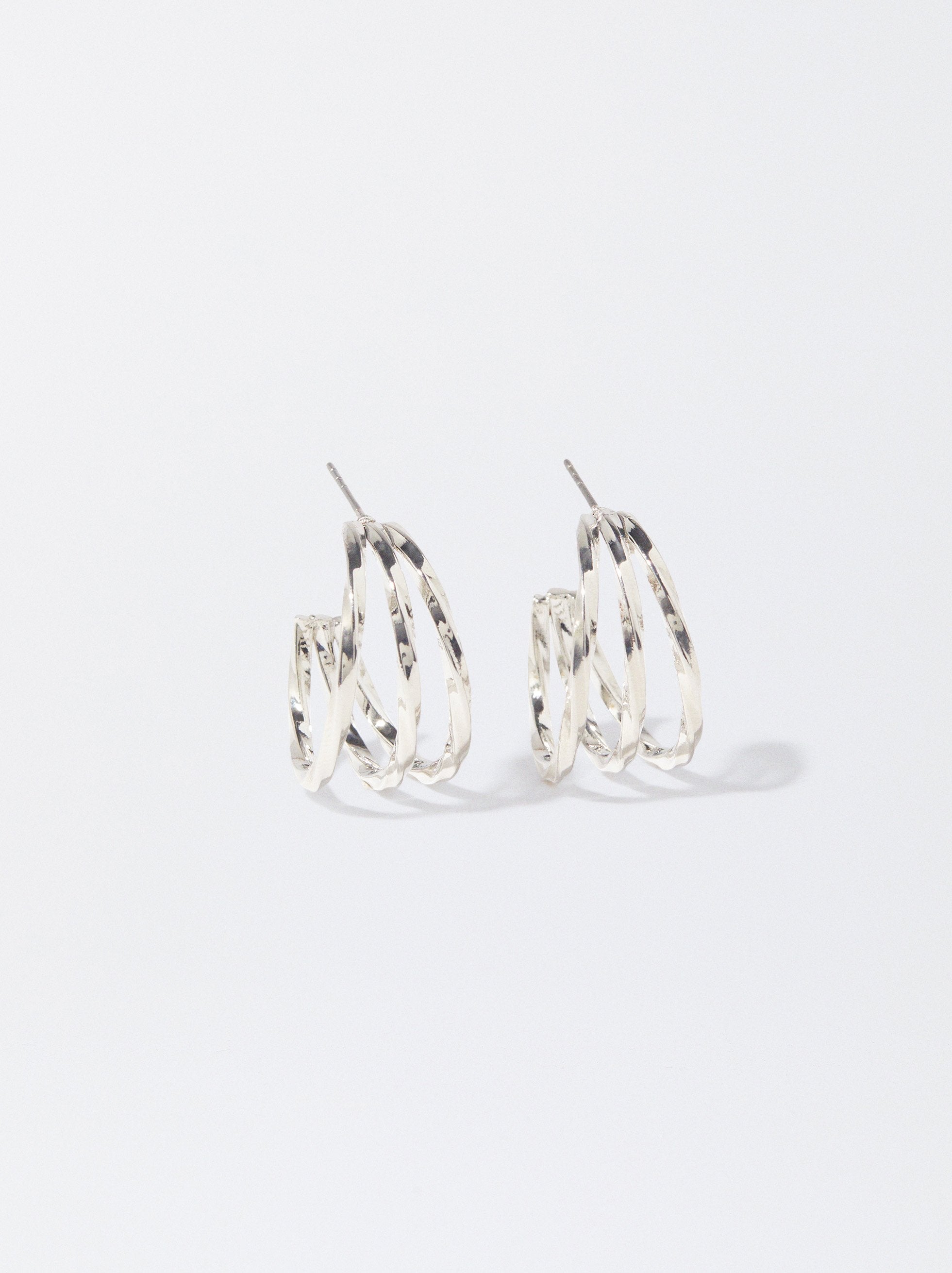 Pendientes De Aro Plateados