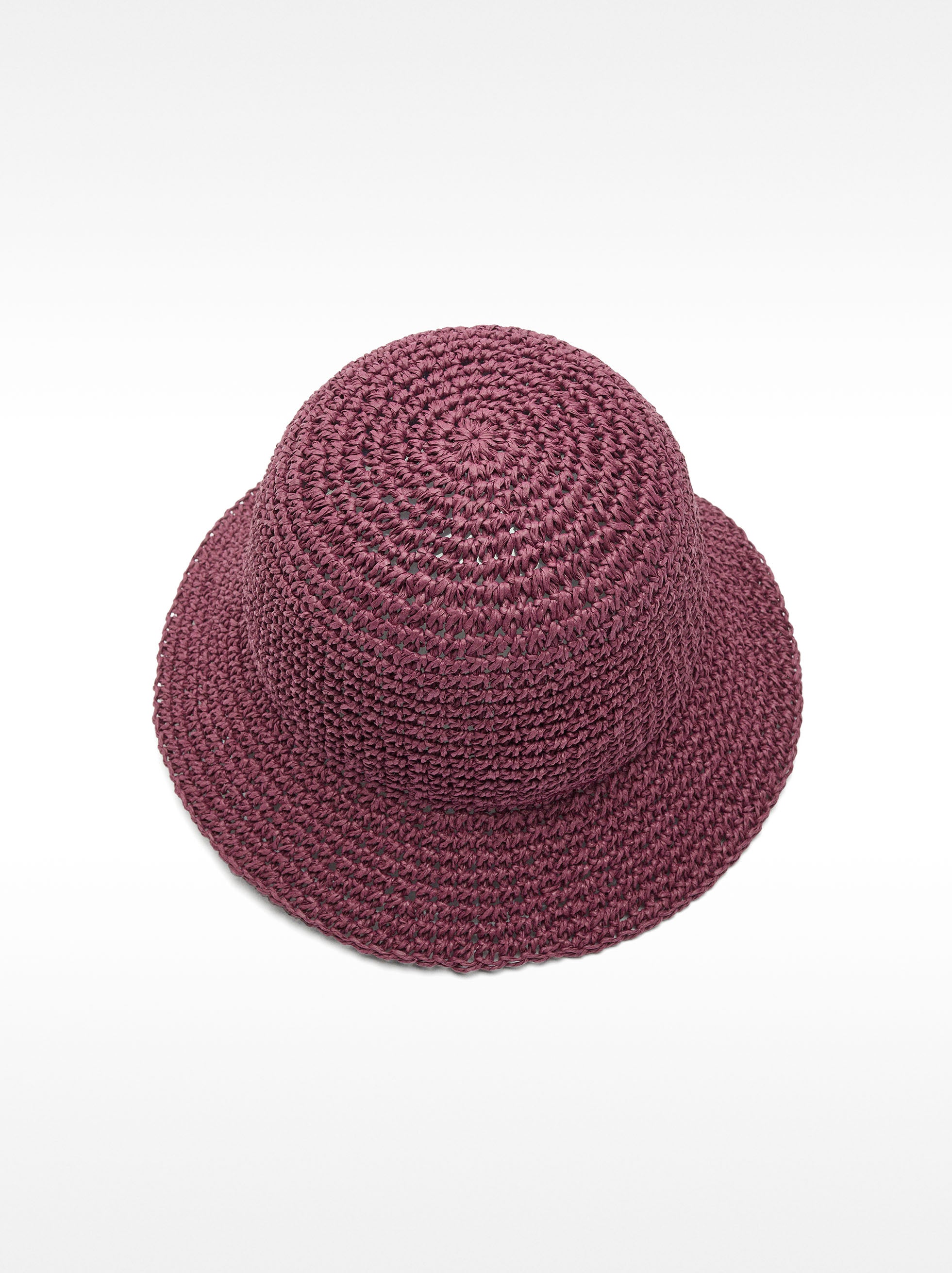 Gorro Bucket Estampado Efecto Rafia