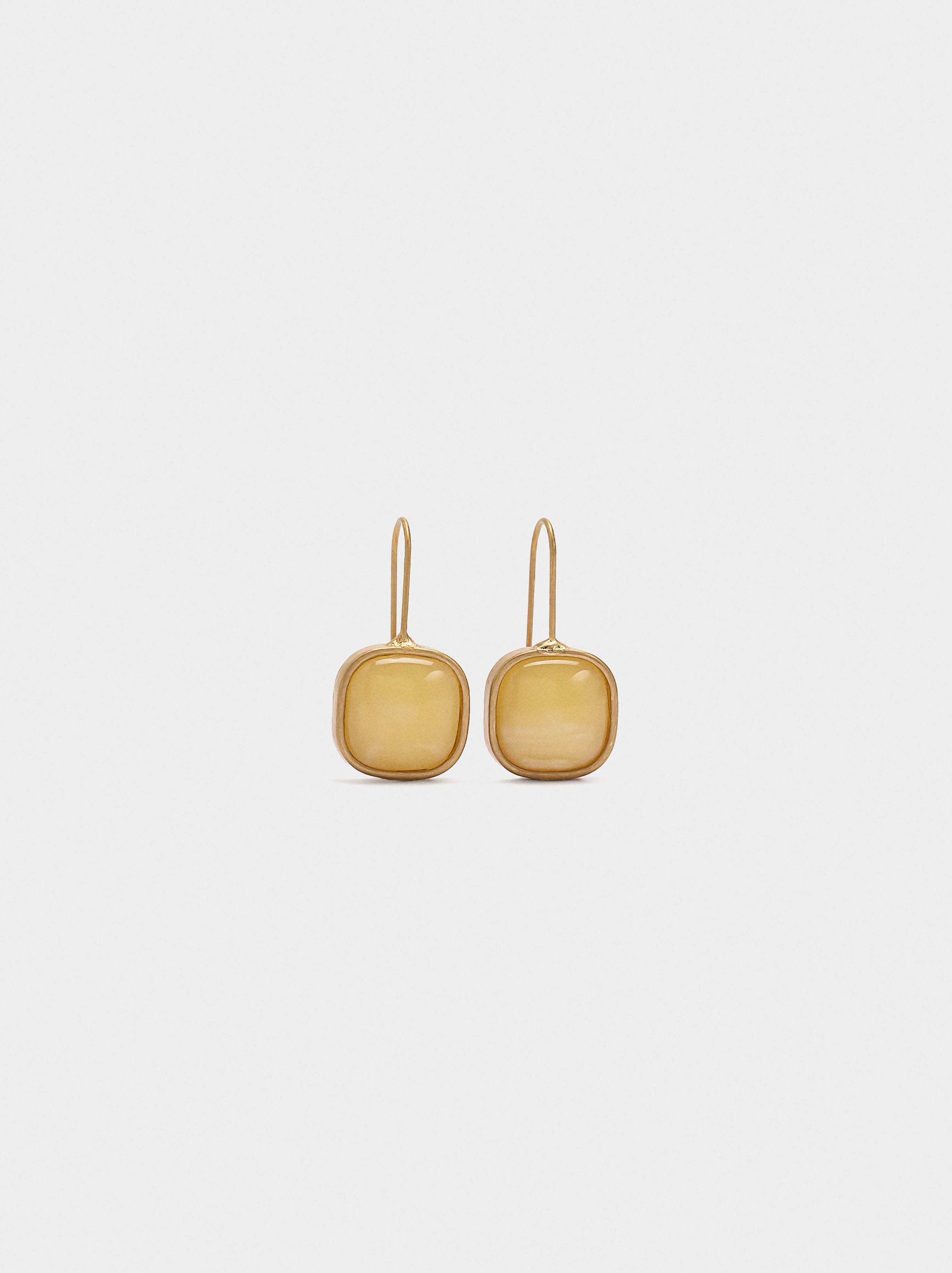 Pendientes Dorados Efecto Piedra