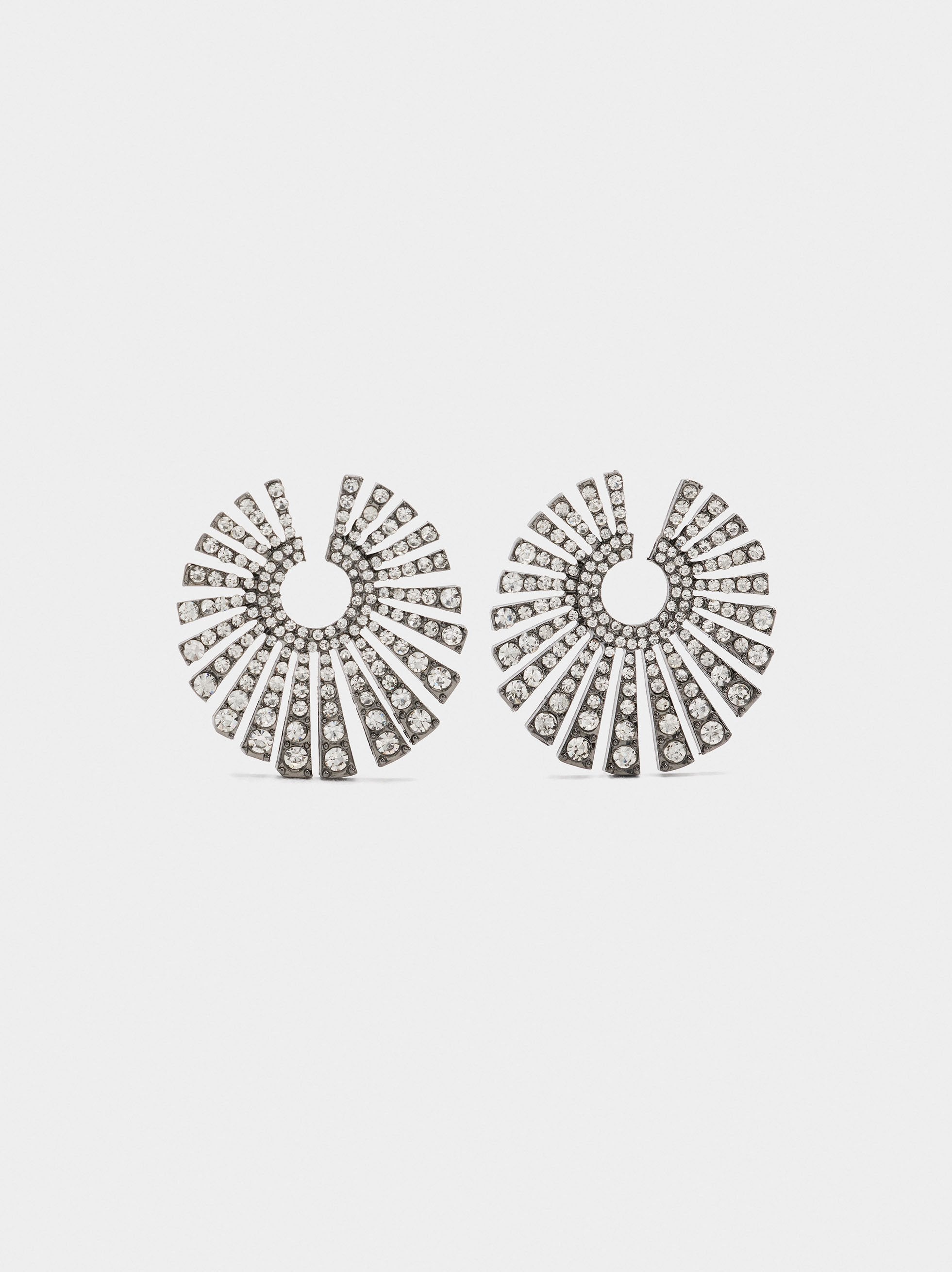 Pendientes Redondos De Cristales