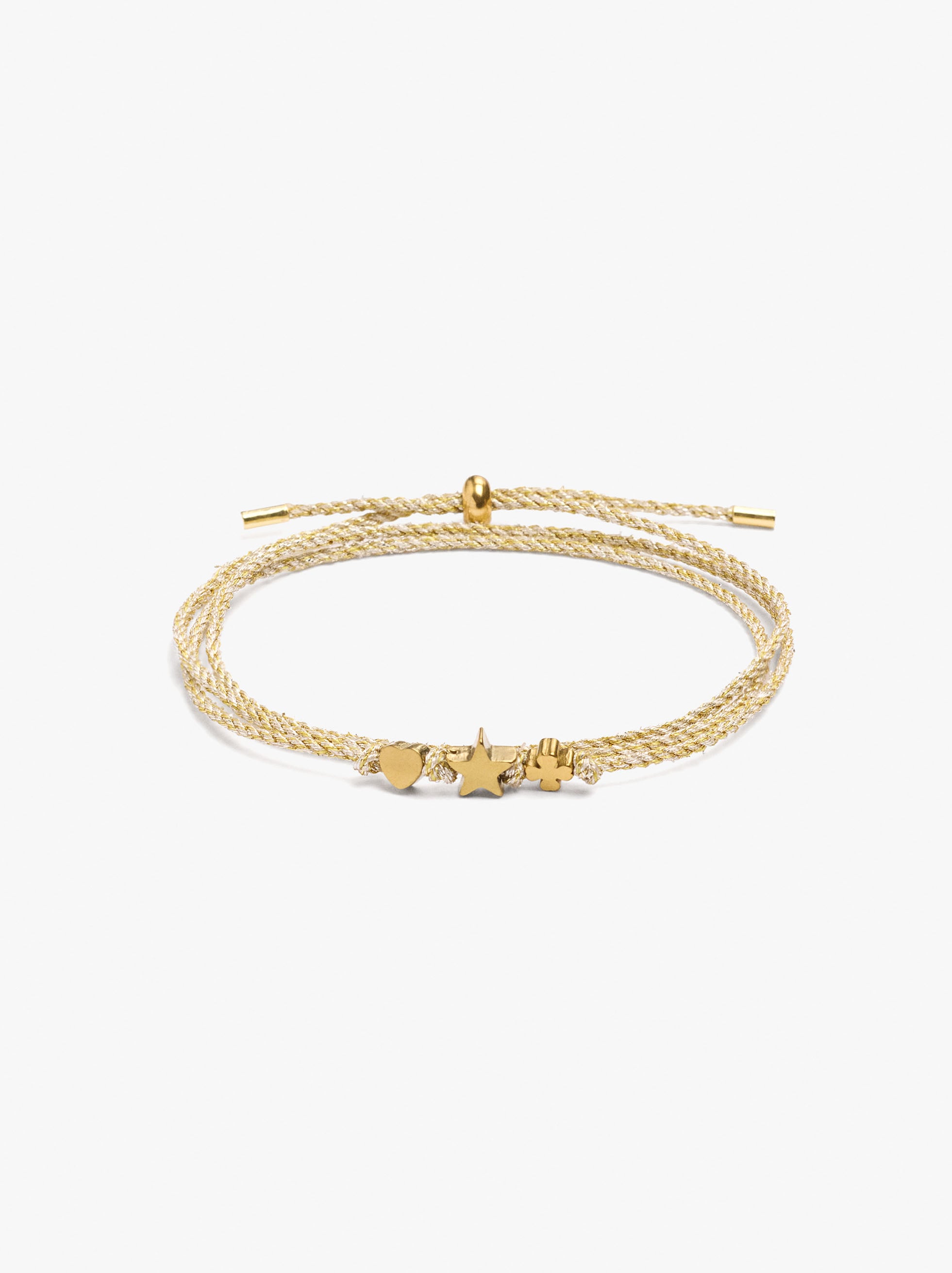 Pulsera Ajustable Con Charm - Acero Inoxidable