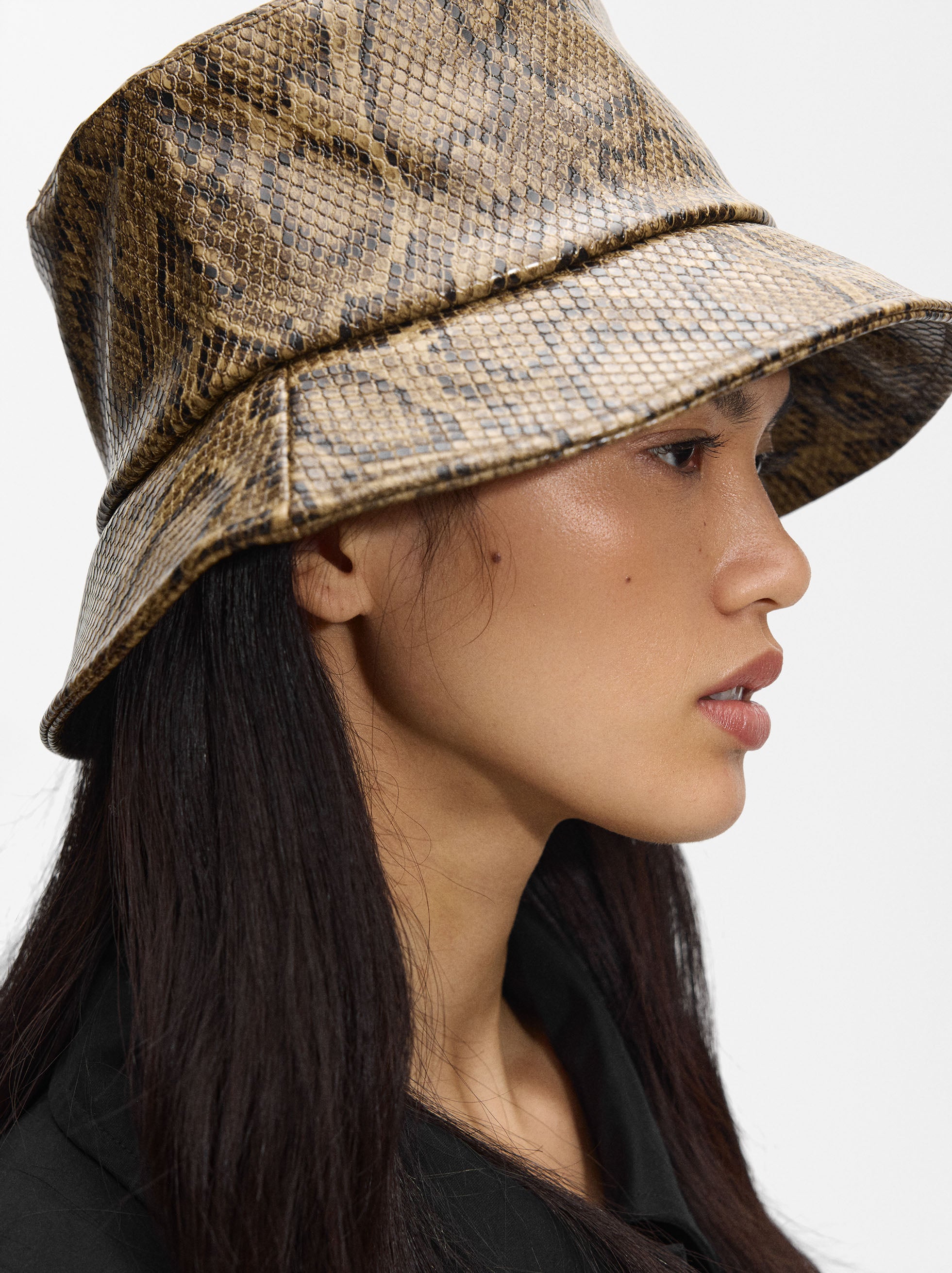 Sombrero Bucket Con Estampado Animal