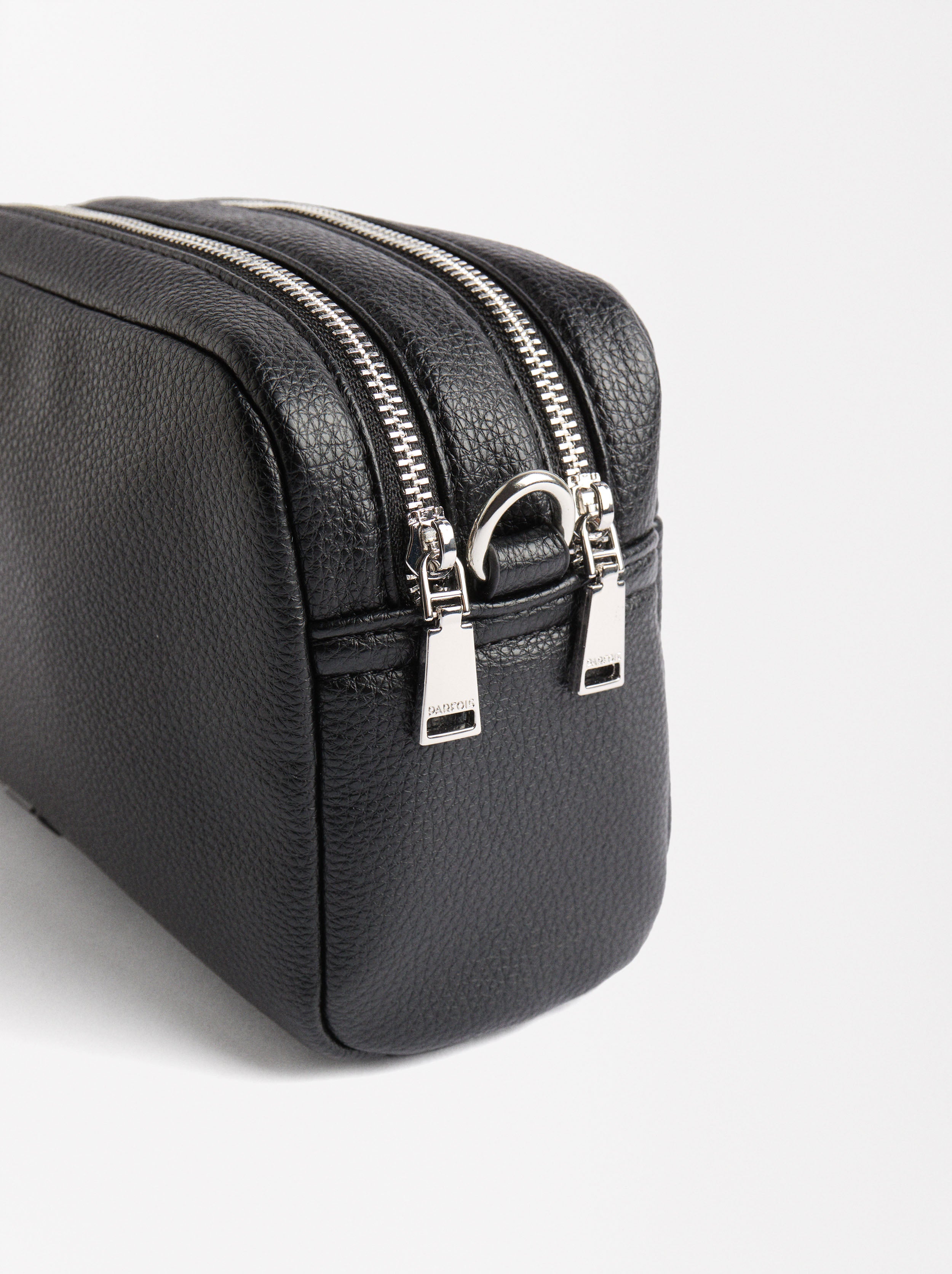 Bolso Bandolera Con Cierre Doble