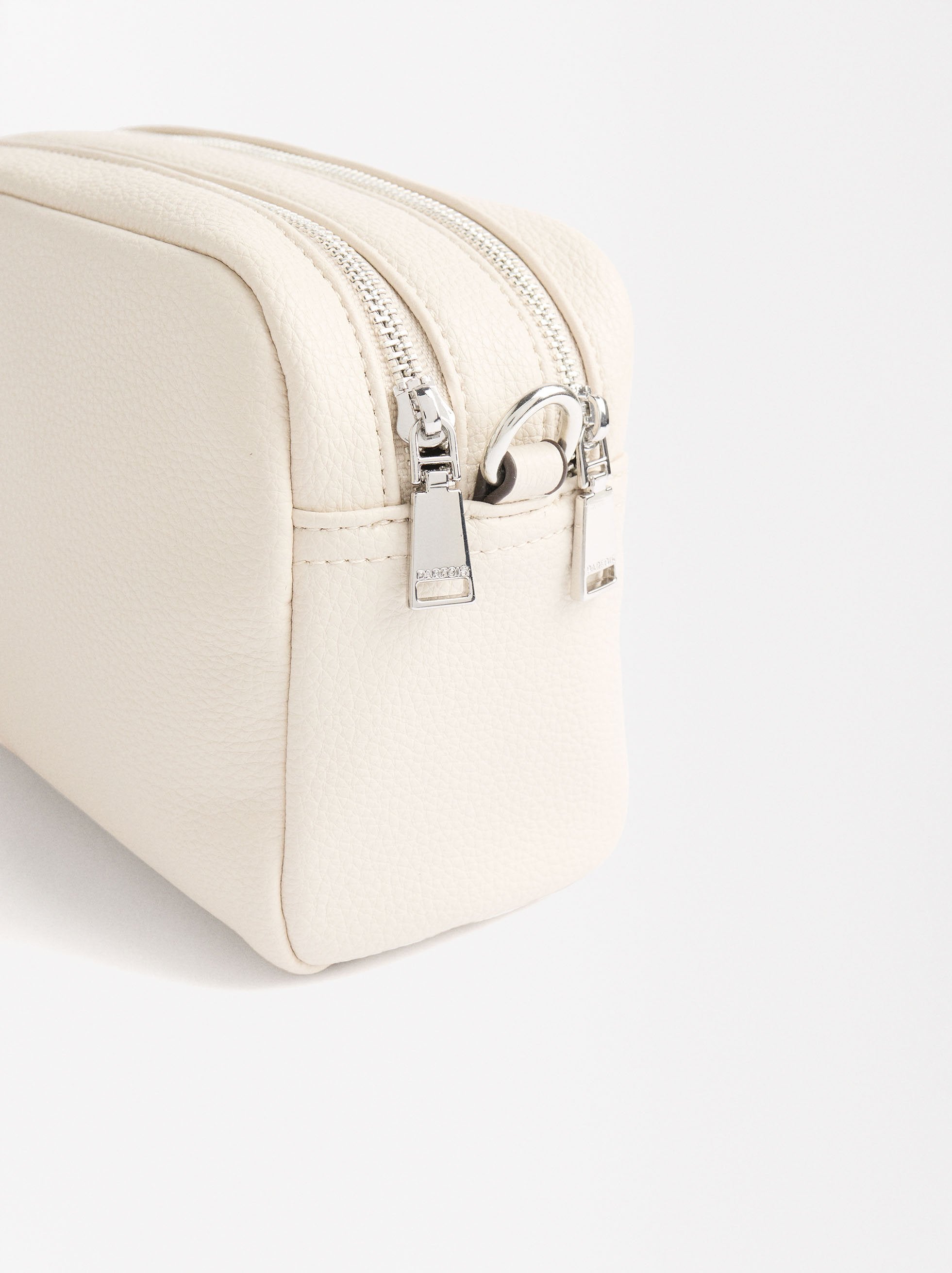 Bolso Bandolera Con Cierre Doble