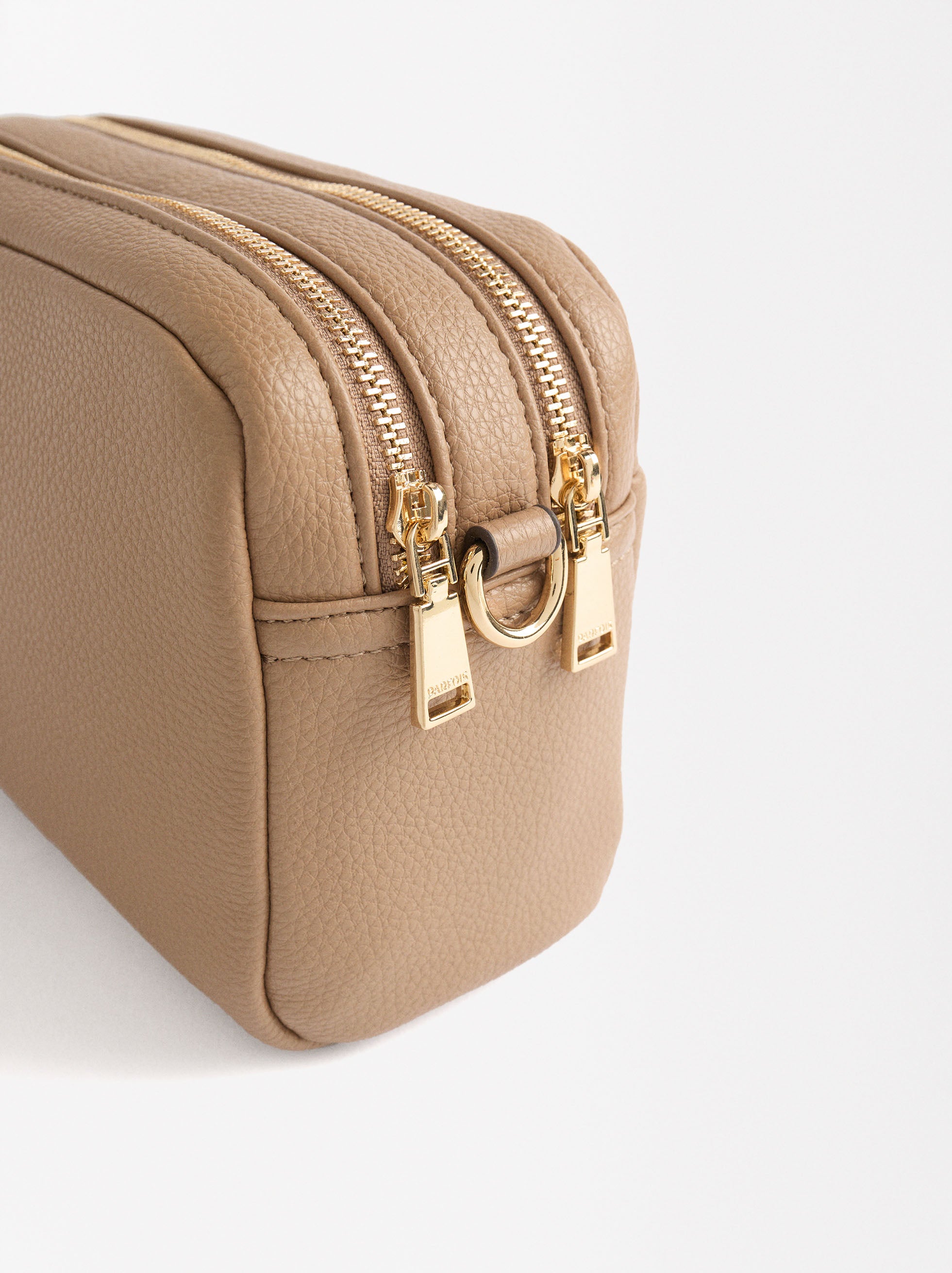 Bolso Bandolera Con Cierre Doble