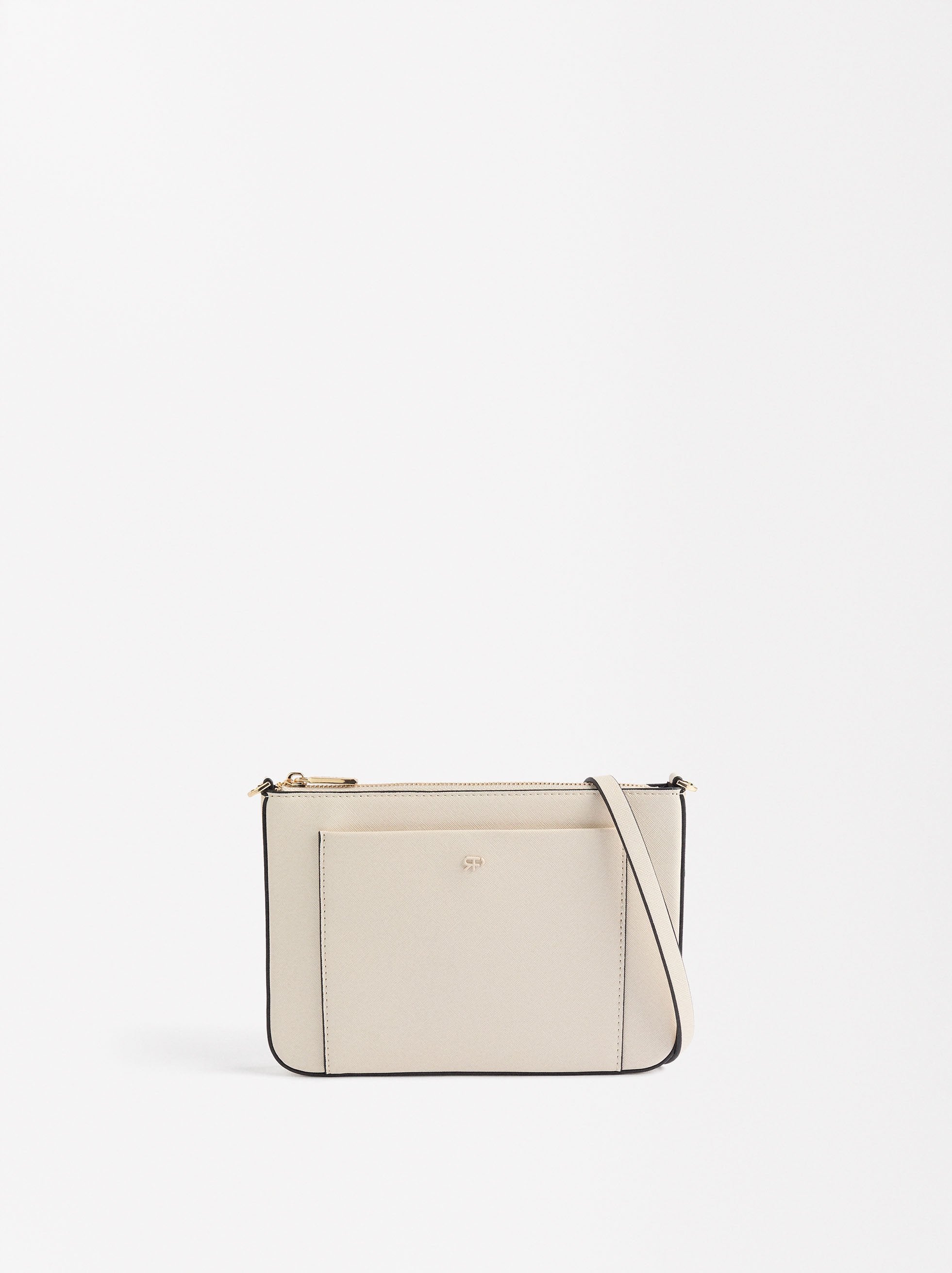 Bolso Bandolera Con Bolsillo Exterior