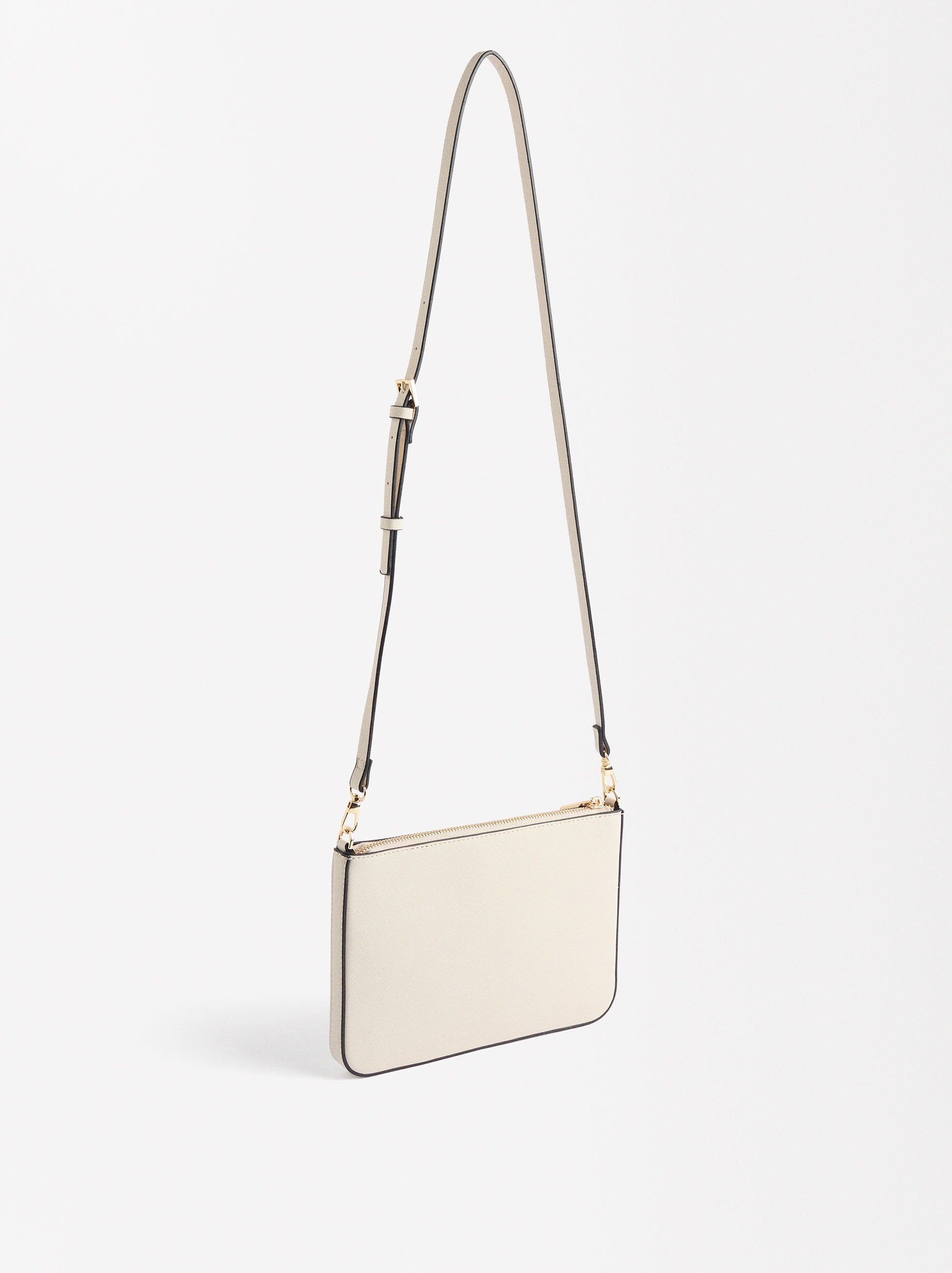 Bolso Bandolera Con Bolsillo Exterior