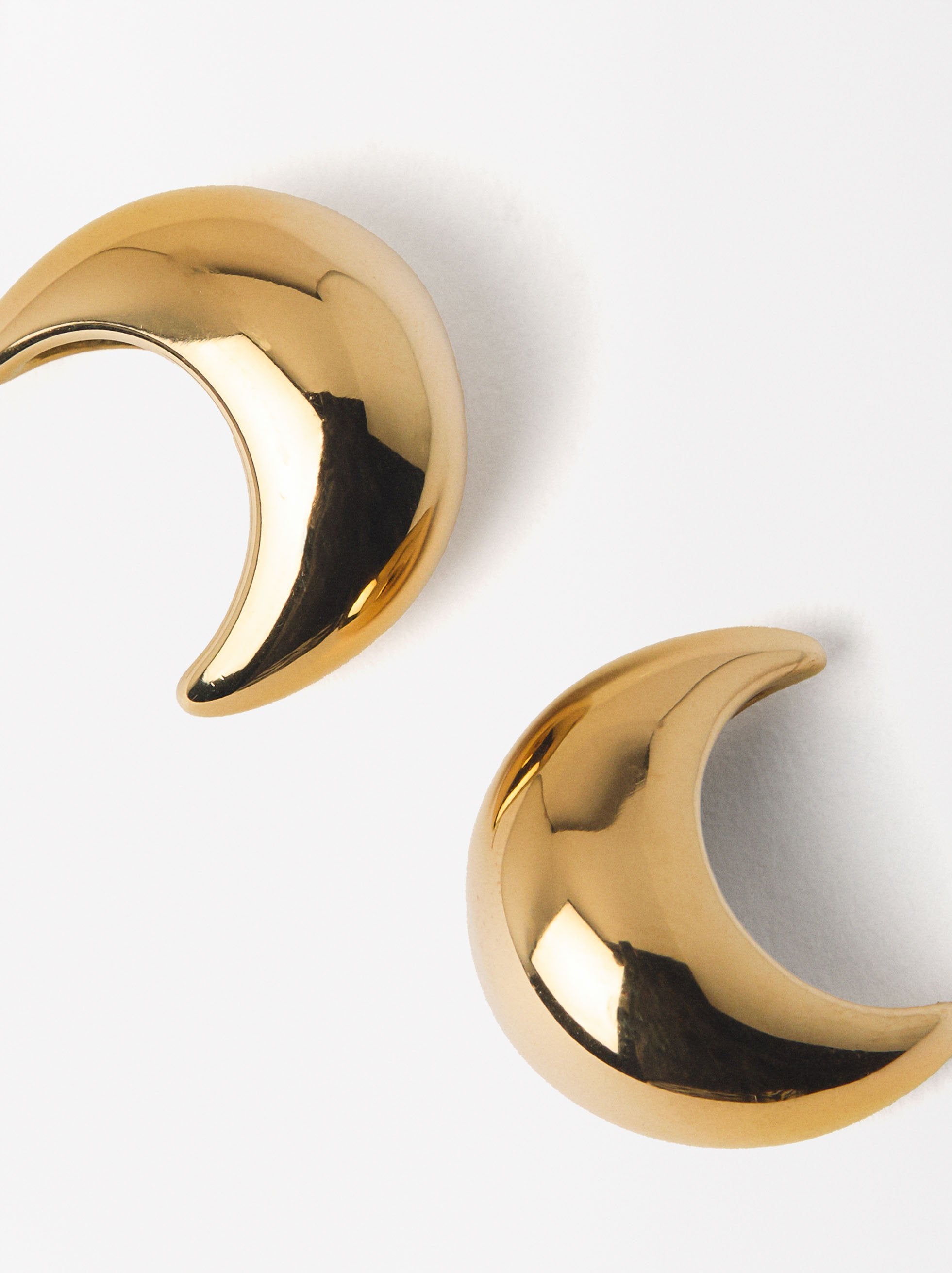 Pendientes De Aro Relieve - Acero Inoxidable
