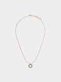 Collar Con Cristales - Acero Inoxidable