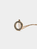 Collar Con Cristales - Acero Inoxidable