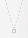 Collar Con Cristales - Acero Inoxidable