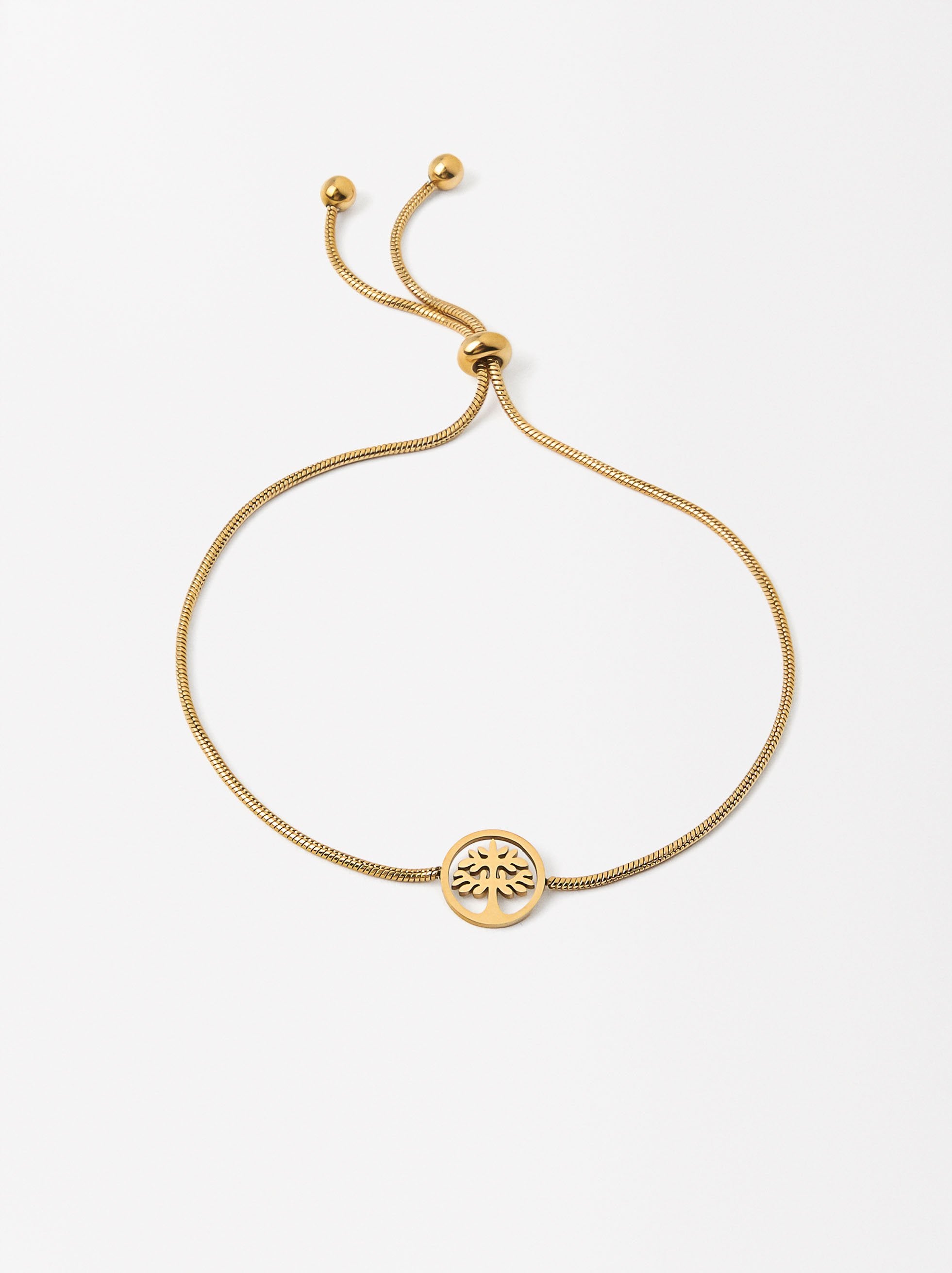 Pulsera Ajustable Árbol - Acero Inoxidable