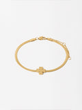 Pulsera De Acero Inoxidable Con Trébol