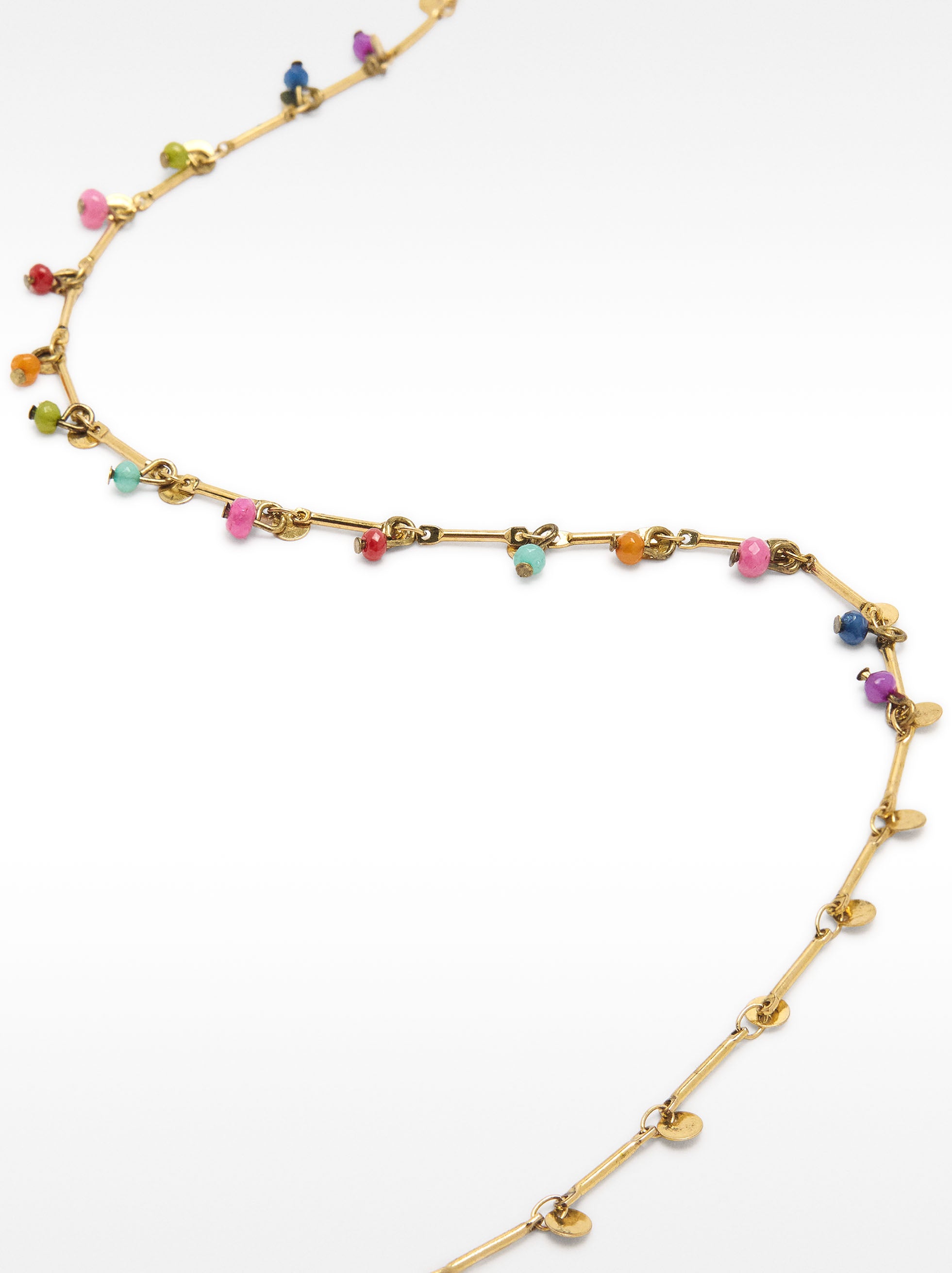 Collar Con Piedras Multicolores
