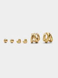 Set De Pendientes De Oro