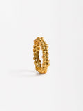 Anillo Dorado - Plata De Ley 925