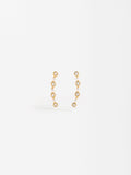 Pendientes Con Circonitas Y Perlas - Plata De Ley 925