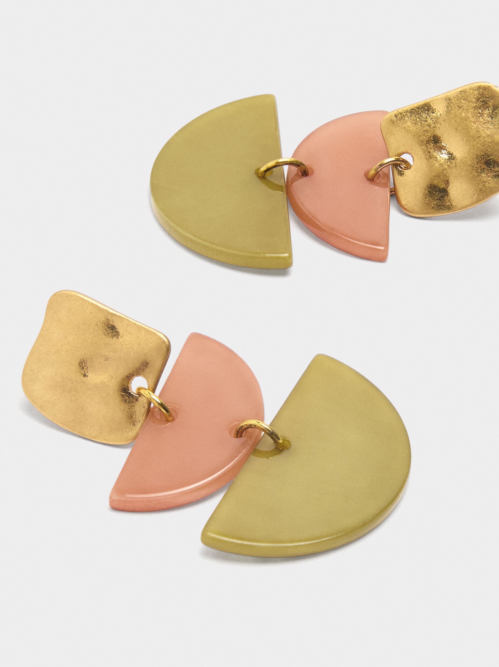 Pendientes Geométricos De Resina