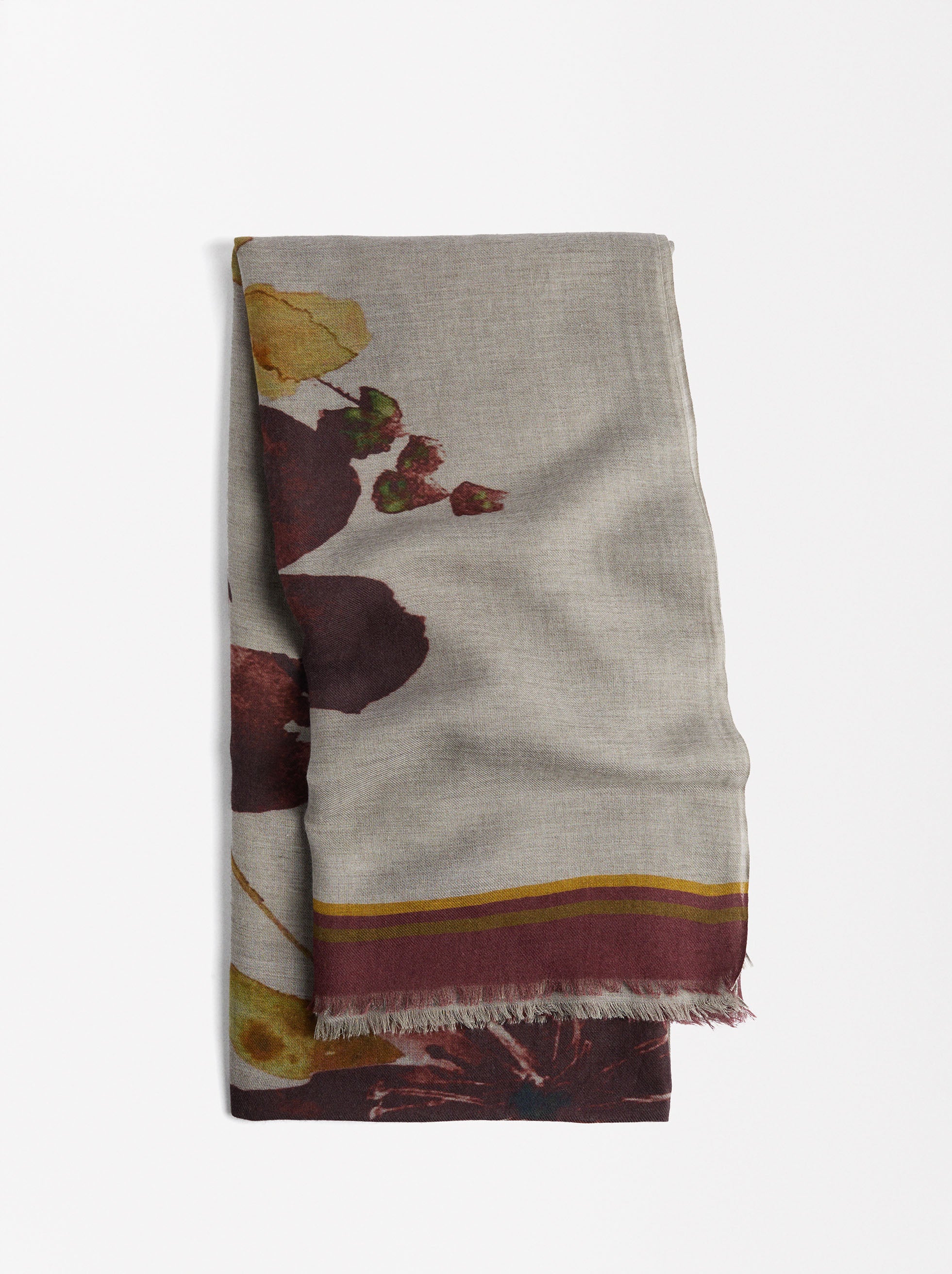 Pañuelo De Algodón Estampado Floral
