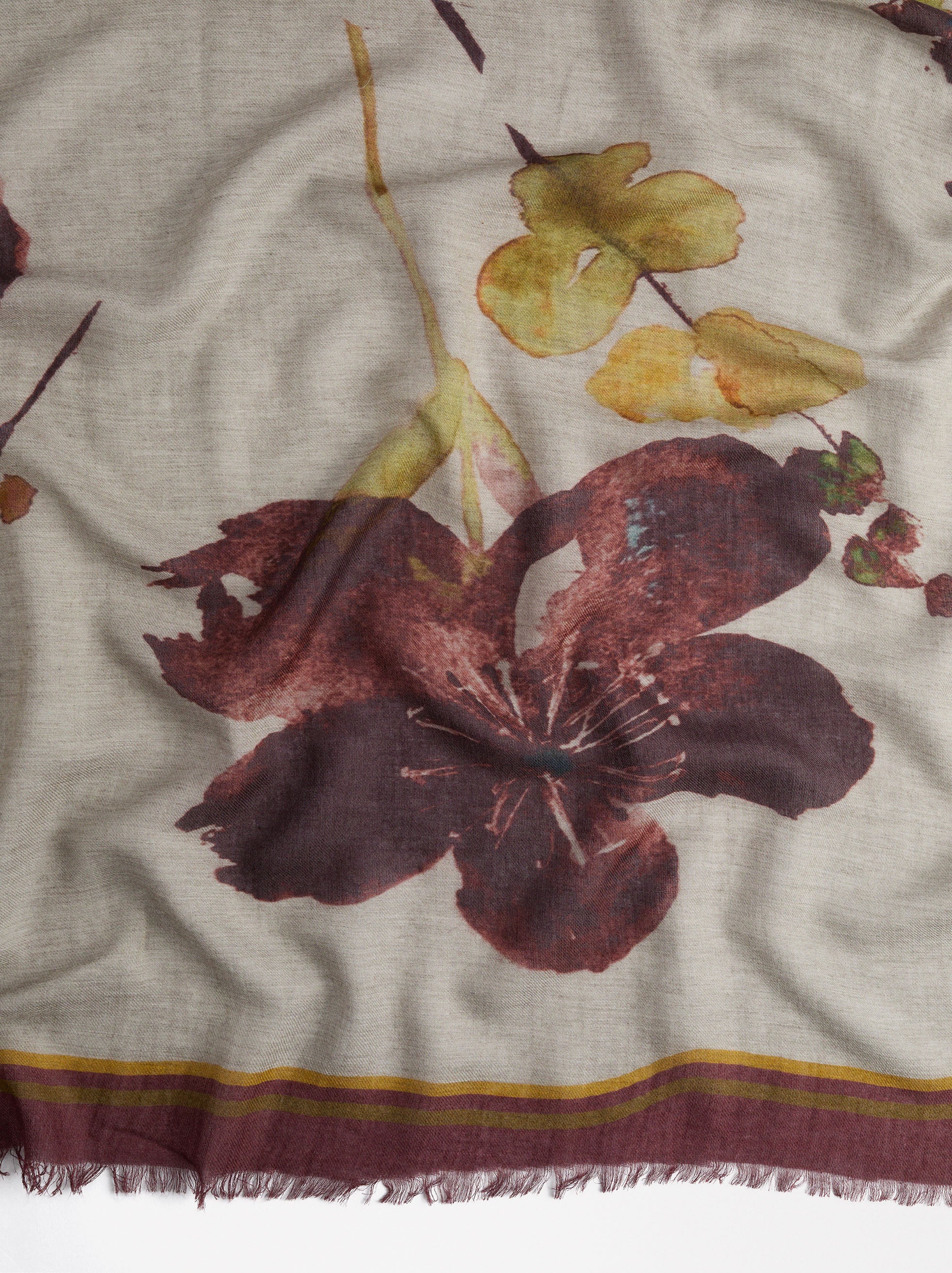 Pañuelo De Algodón Estampado Floral