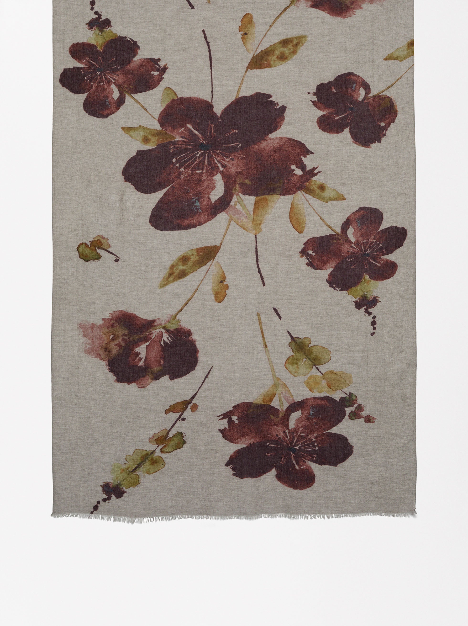 Pañuelo De Algodón Estampado Floral