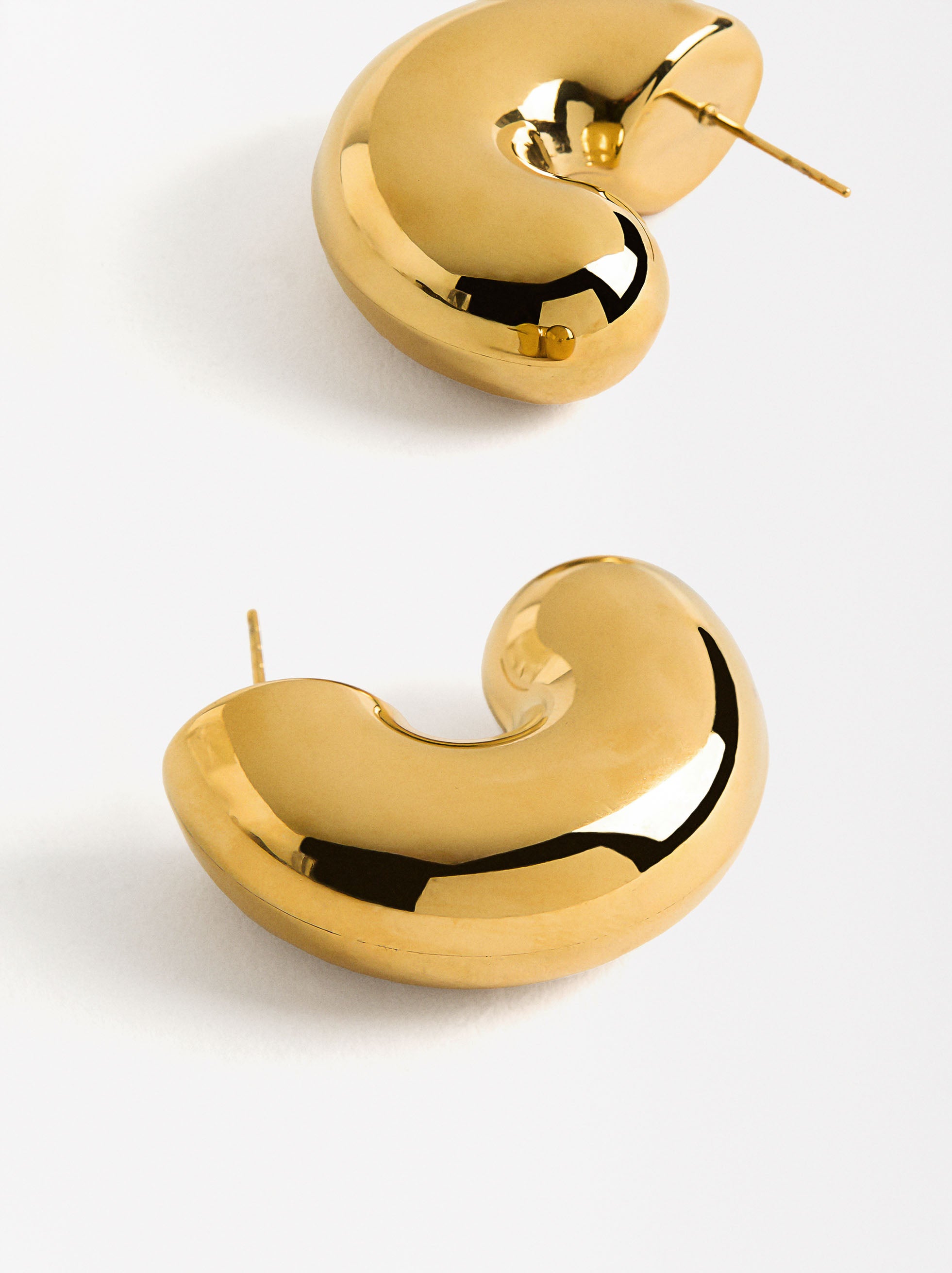 Pendientes Maxi Redondos - Acero Inoxidable