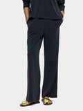 Pantalón Fluido Con Cintura Elástica Toque Suave