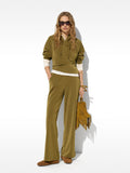 Pantalón Fluido Con Cintura Elástica Tacto Suave