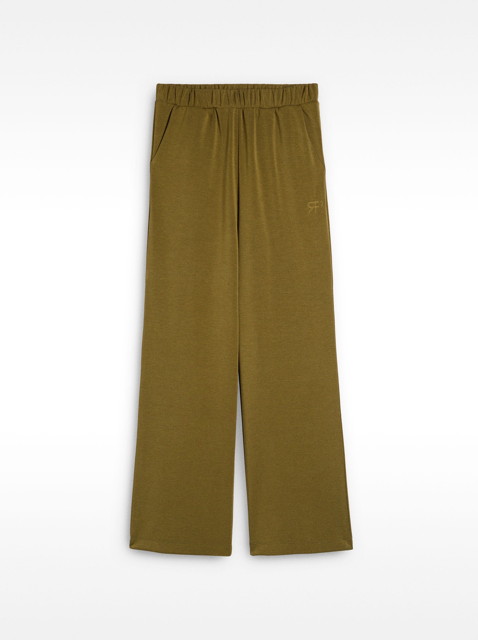 Pantalón Fluido Con Cintura Elástica Tacto Suave