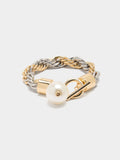 Pulsera De Cordón Salomónico Con Perla