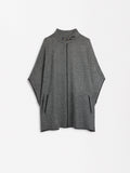 Poncho De Punto De Cuello Alto
