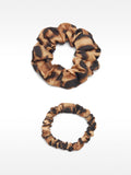 Set De Elásticos Xouxou Estampado Leopardo