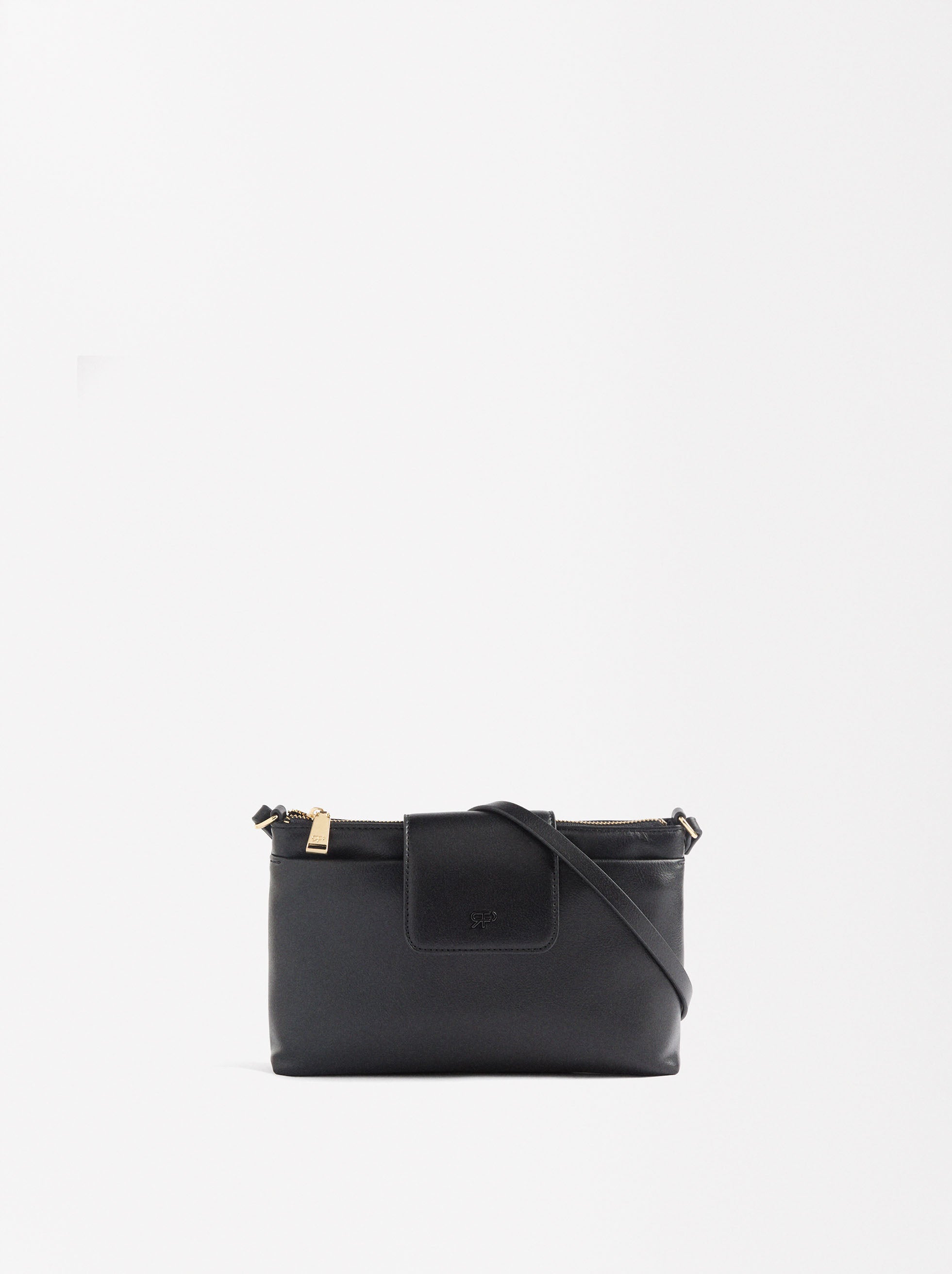 Bolso De Tiracolo Con Efecto Craquelado
