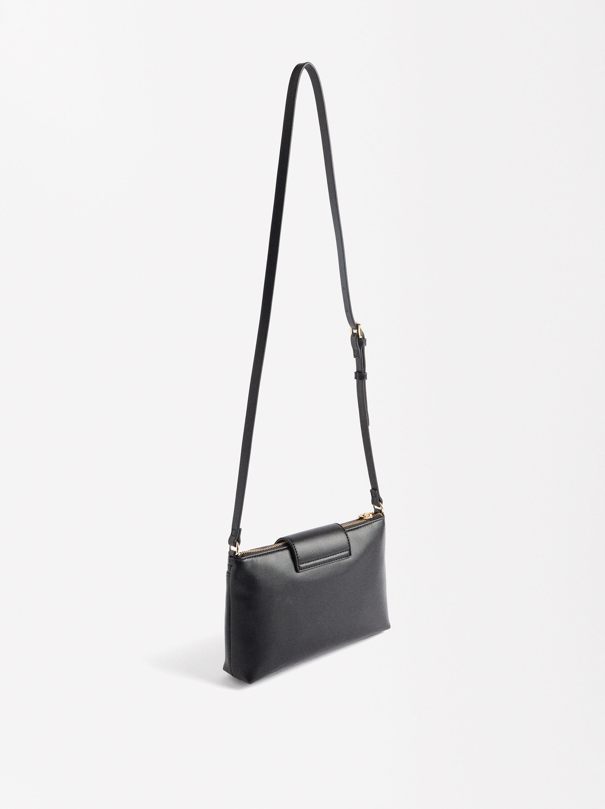 Bolso De Tiracolo Con Efecto Craquelado