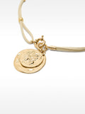 Collar De Piel Con Medallas