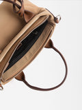 Bolso Tote Con Textura Suave M