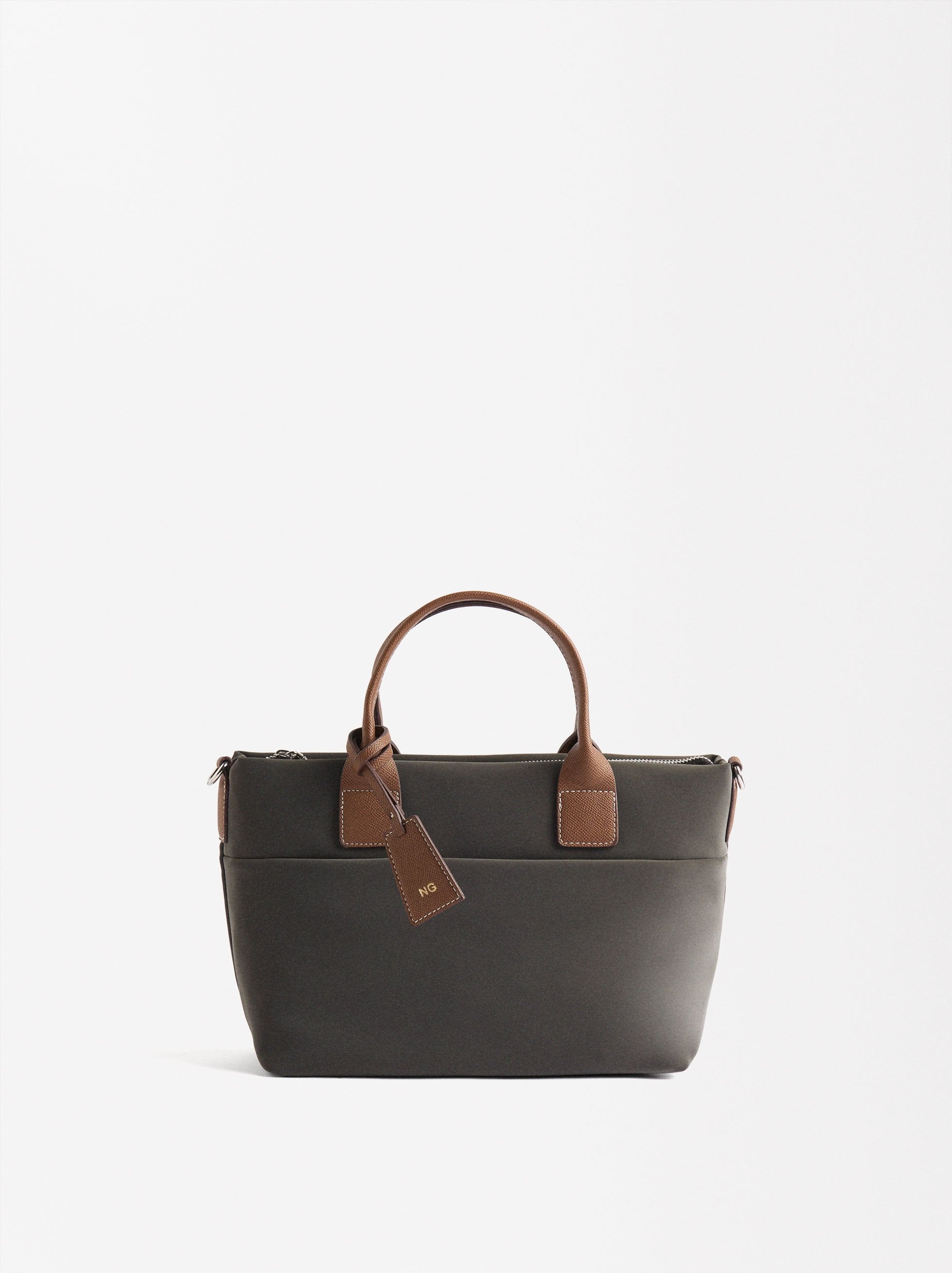 Bolso Tote Con Textura Suave L
