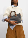 Bolso Tote Con Textura Suave L