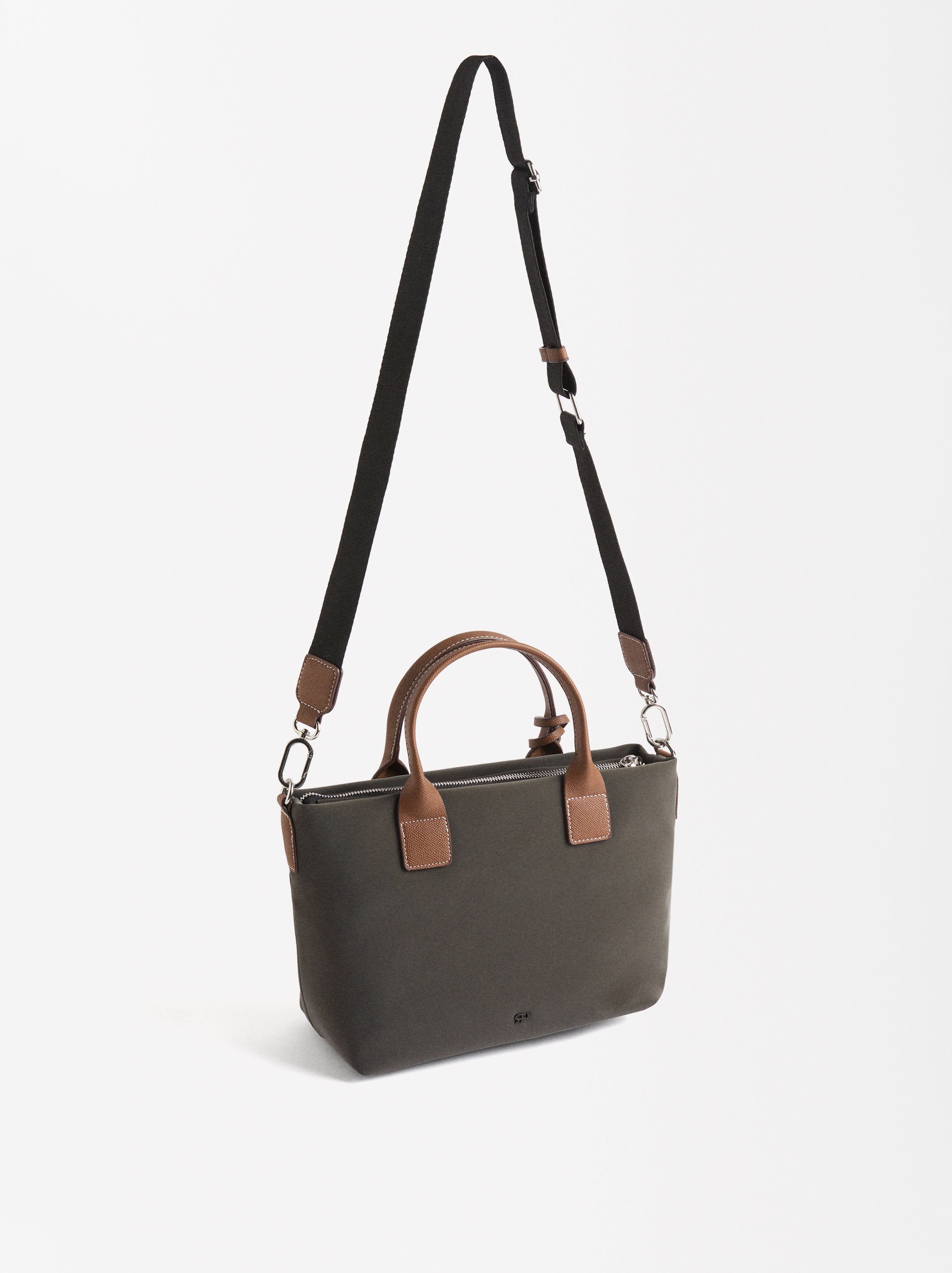 Bolso Tote Con Textura Suave L