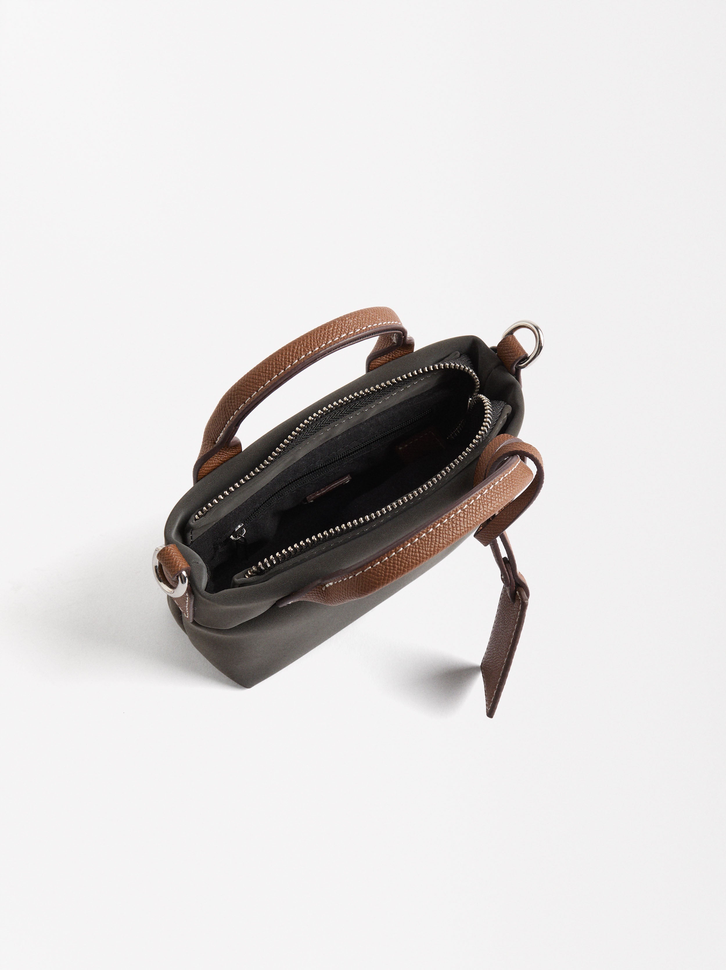 Bolso Tote Con Textura Suave Xs