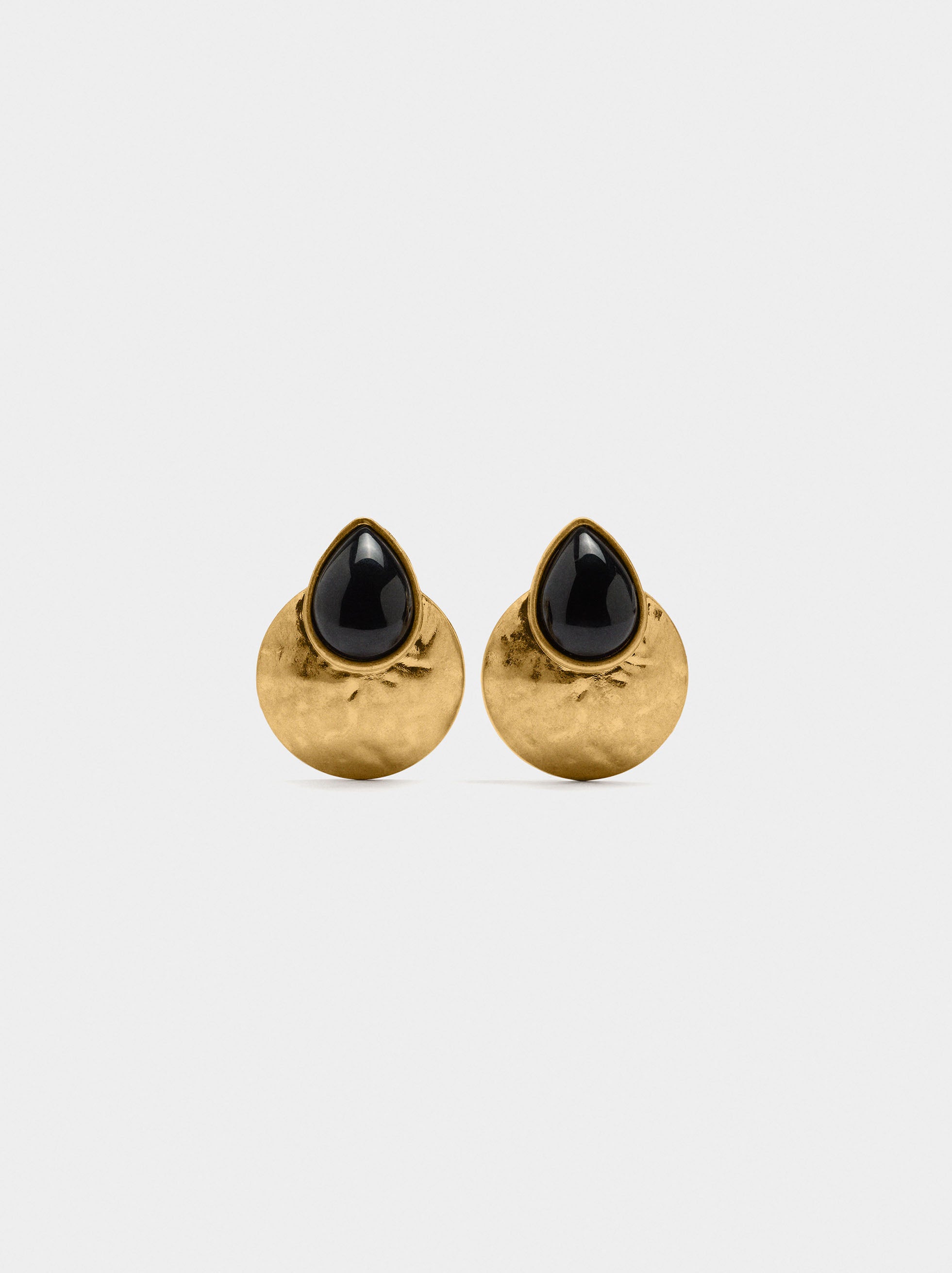Pendientes Redondos De Resina