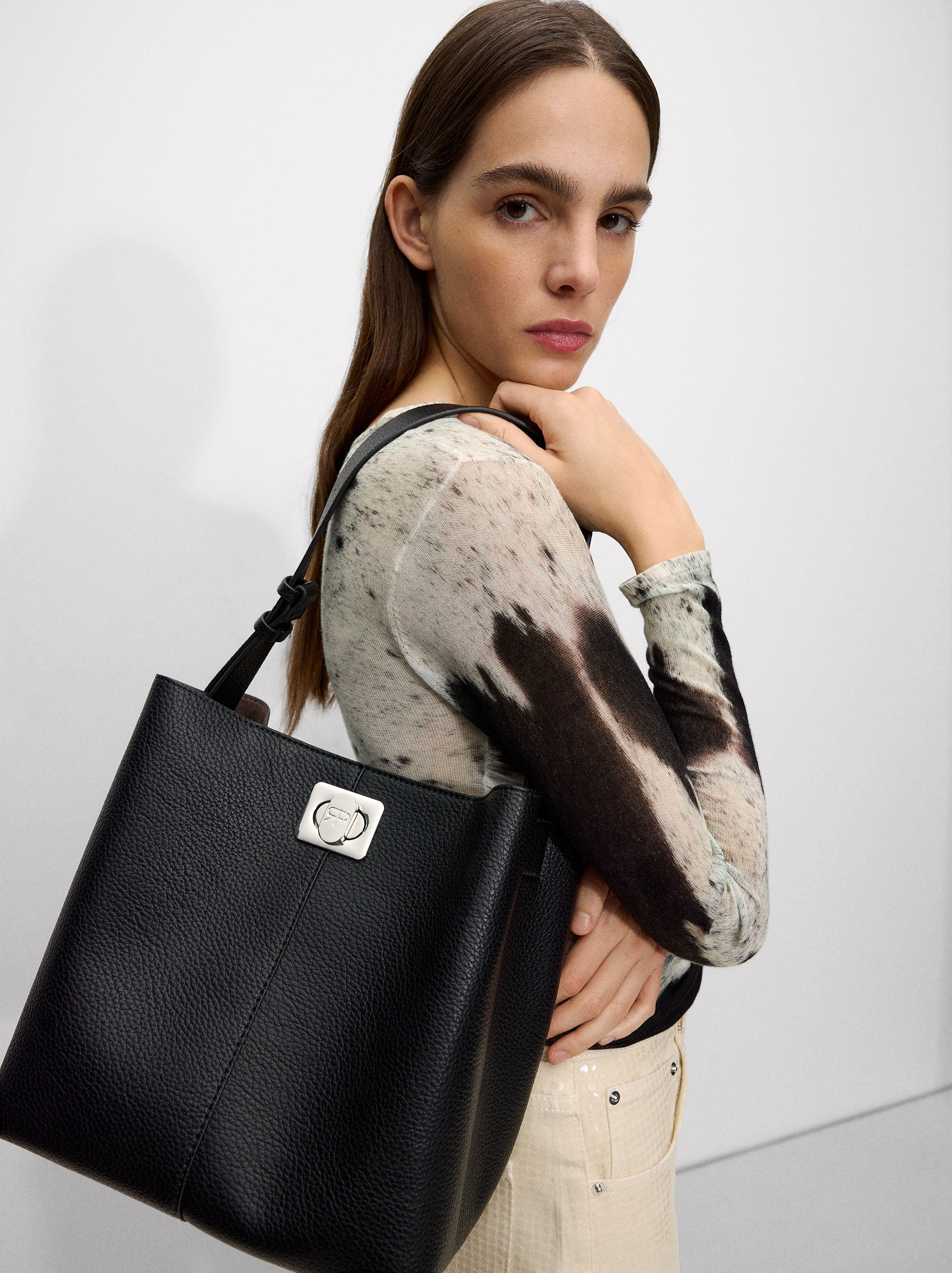 Bolso De Hombro Con Bolsa Removible