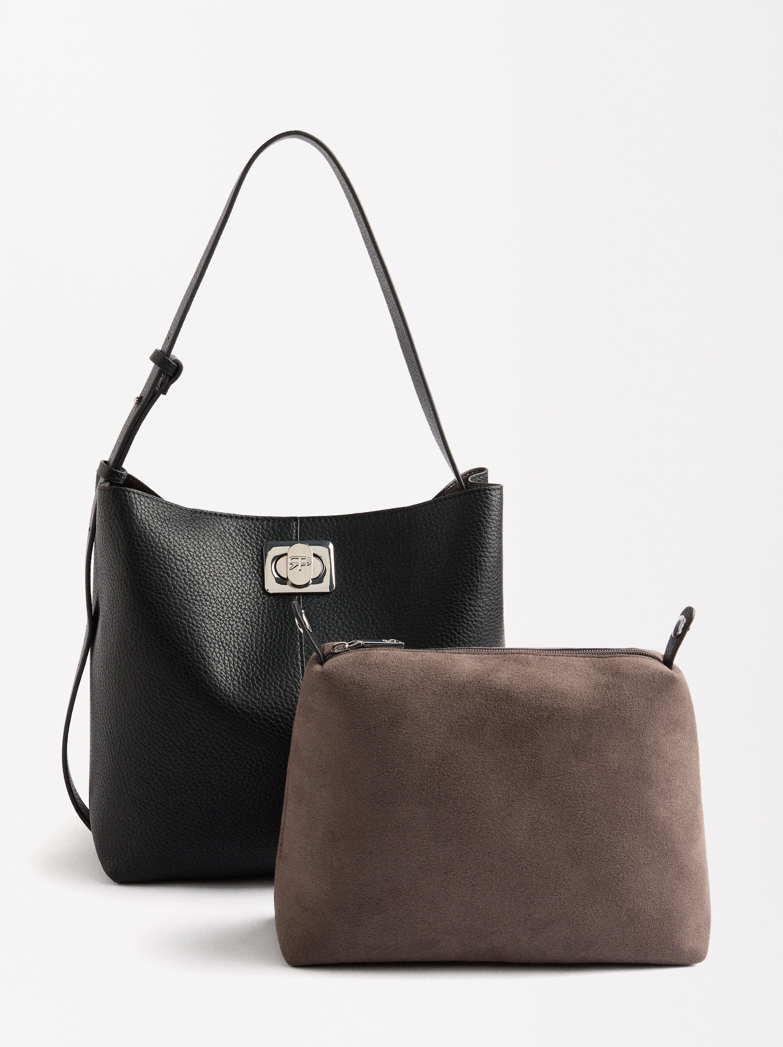 Bolso De Hombro Con Bolsa Removible