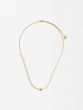 Collar Con Perlas De Agua Dulce - Plata De Ley 925