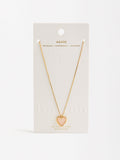 Collar Corto Piedra De Corazón - Plata De Ley 925