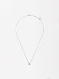 Collar Bicolor Con Estrella - Plata De Ley 925
