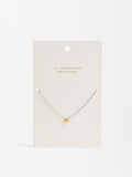Collar Bicolor Con Estrella - Plata De Ley 925