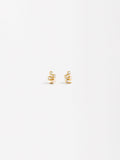 Pendientes Serpiente Con Perlas Y Circonitas - Plata De Ley 925