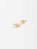 Pendientes Serpiente Con Perlas Y Circonitas - Plata De Ley 925